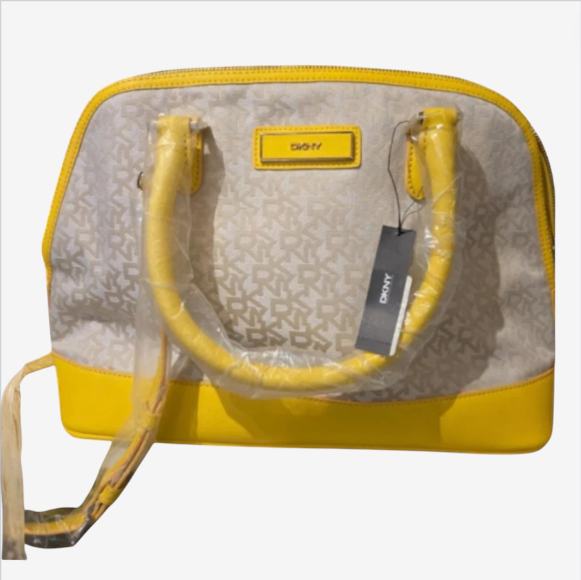 DKNY Yellow Designer Bag for Women – Authentic, Large, Brand New with Shoulder Strap