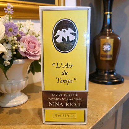Nina Ricci L’Air du Temps Eau de Toilette 75ml For Women – Rare Vintage Perfume (New in Box)