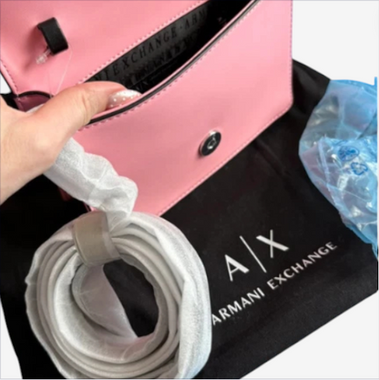 Pink Mini Armani Exchange Shoulder Bag