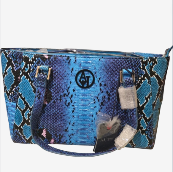 Armani Exchange Women’s Blue Handbag – Authentic Designer Tote, New with Tags